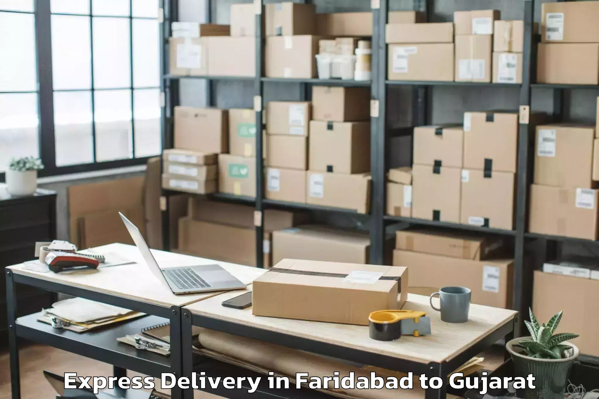 Book Faridabad to Vadnagar Express Delivery